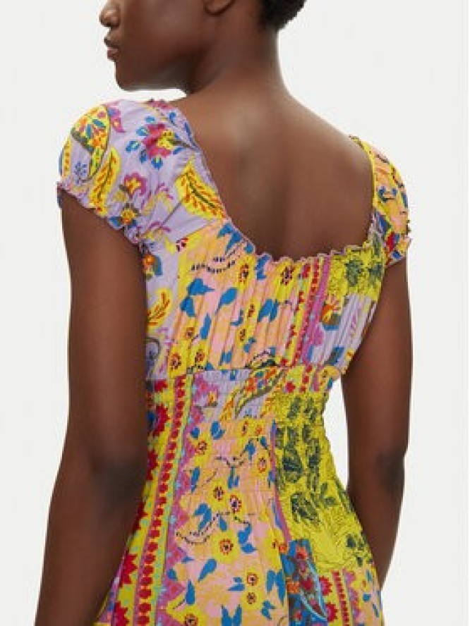 Iconique Sukienka letnia IC25-123 Kolorowy Regular Fit