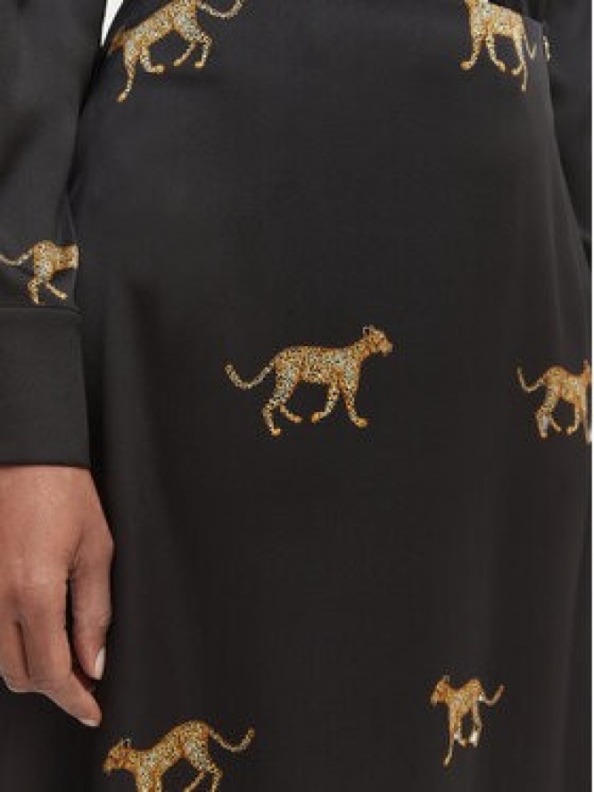 LOLA CASADEMUNT Spódnica maxi LS2608008 Czarny Regular Fit