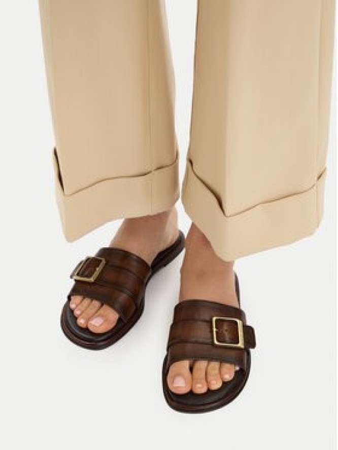 U.S. Polo Assn. Klapki EO-TEMPE001W/6L1 Brązowy ciemny