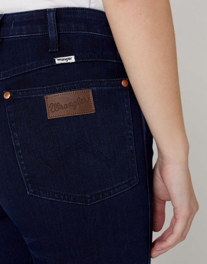 SPODNIE DAMSKIE WRANGLER WRIGGLER INK BLUE W2H0JC22H 112128603