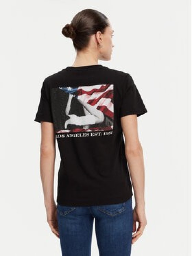 Guess T-Shirt W5RI04 I3Z14 Czarny Regular Fit