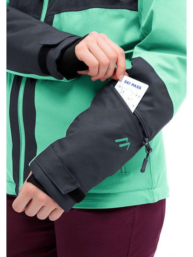 Maier Sports Kurtka narciarska "Ina" w kolorze zielono-czarnym rozmiar: 42