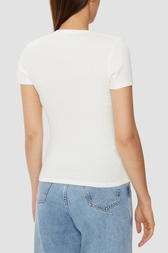 TOMMY JEANS Damski t-shirt w kolorze ecru, Rozmiar S