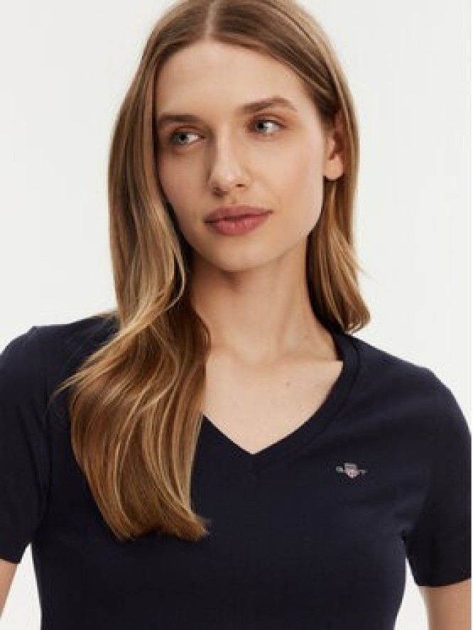 Gant T-Shirt Shield 4200750 Granatowy Regular Fit