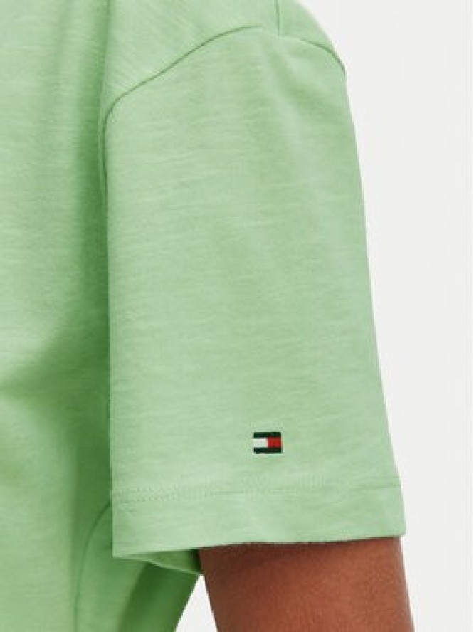 Tommy Hilfiger T-Shirt WW0WW49256 Zielony jasny Relaxed Fit