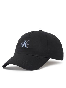 Calvin Klein Czapka z daszkiem Monologo Printed Baseball Cap LV04K5027G Czarny