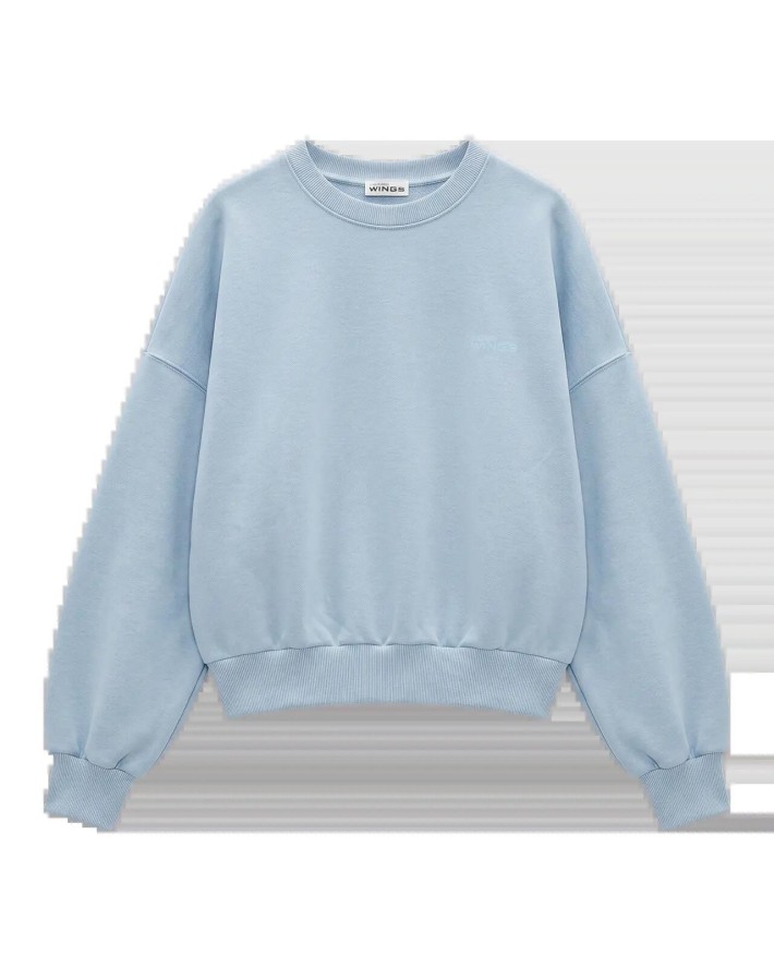 Damska bluza CREWNECK oversize UNLEASH WINGS PASTEL BLUE