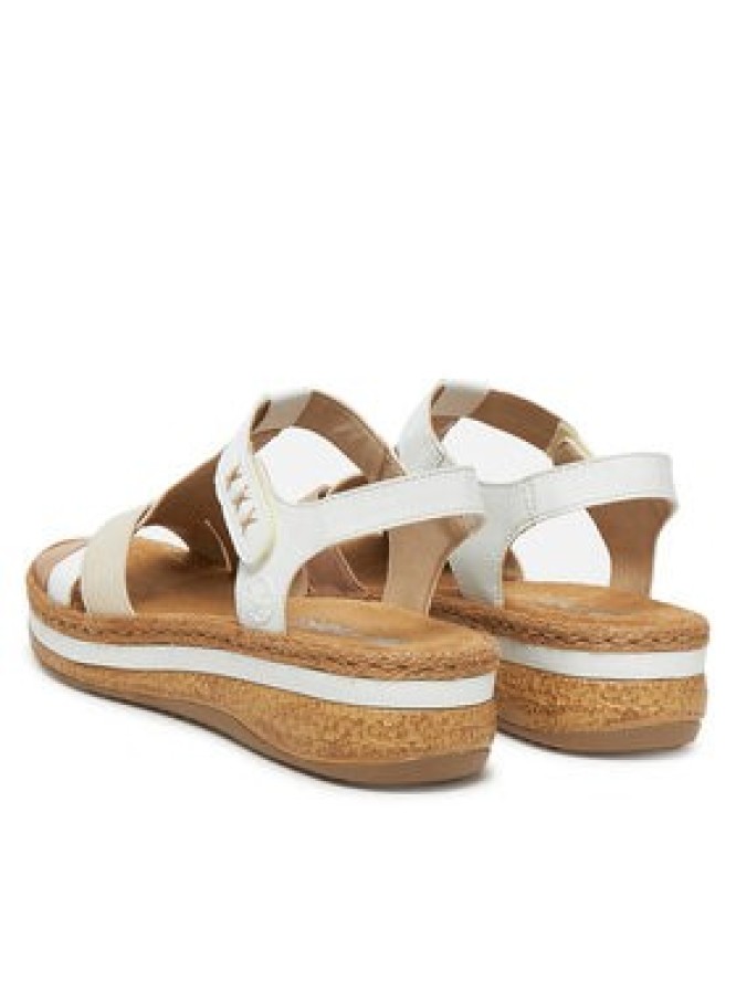 Rieker Sandały V0919-80 Biały