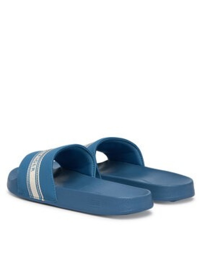 Tommy Hilfiger Klapki Logo Tape Webbing FW0FW09359 Niebieski