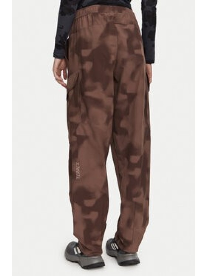 adidas Spodnie outdoor Terrex Xploric Clima365 KH2594 Brązowy Loose Fit