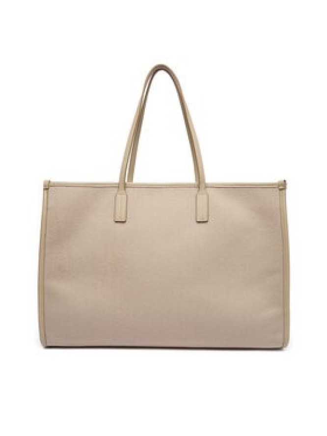 Tommy Hilfiger Torebka Th City Large Tote Melton AW0AW18215 Beżowy