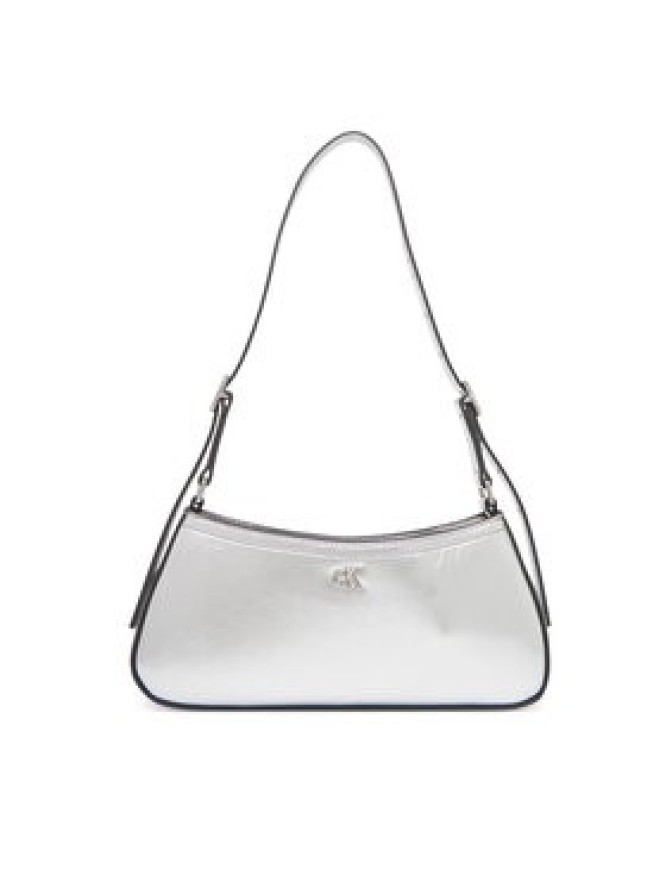 Calvin Klein Torebka Ck Metallic Small Shoulder Bag LV04F3304G Srebrny