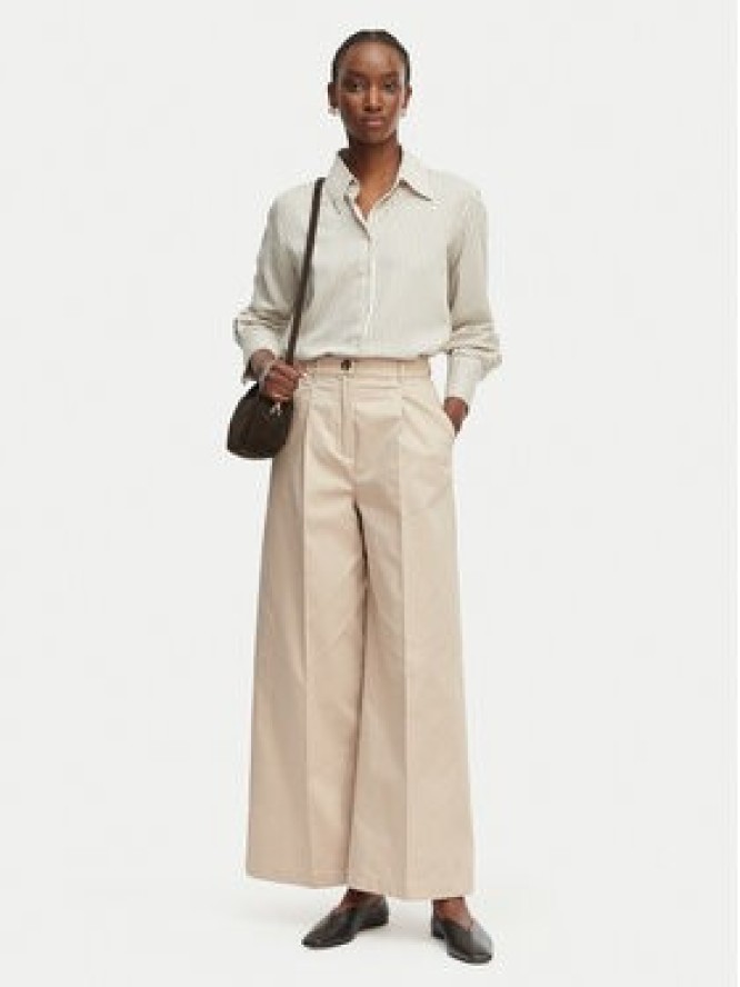 Marella Spodnie palazzo Aceri 2615131071 Beżowy Wide Leg