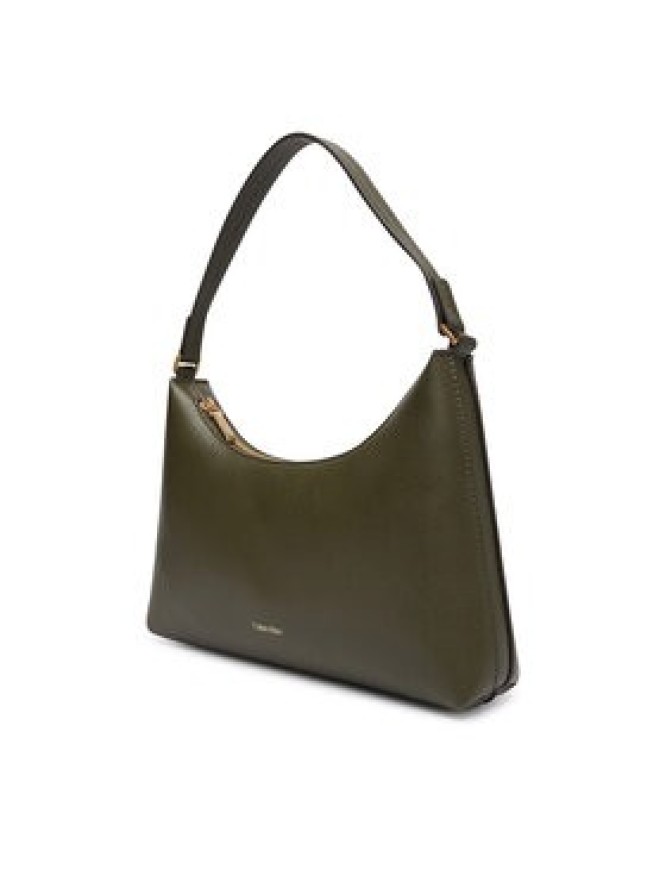 Calvin Klein Torebka Foil Logo Small Shoulder Bag LV04F3890G Zielony ciemny