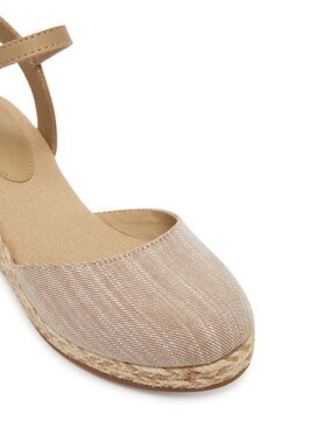 Tommy Hilfiger Espadryle Chambray Mid Wedge Espad FW0FW08477 Beżowy