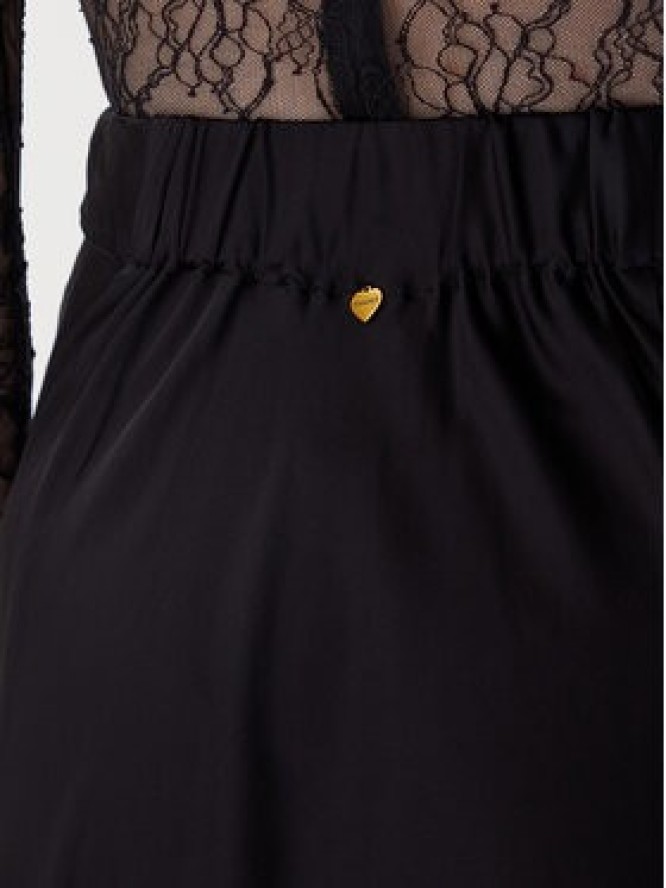 TWINSET Spódnica midi 252LL2TCC Czarny Regular Fit