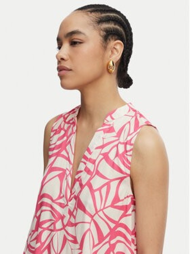 LOLA CASADEMUNT Sukienka letnia LS2616141 Różowy jasny Relaxed Fit