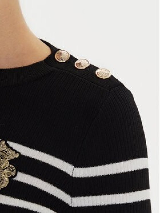 Morgan Sweter 242-MRAY Czarny Slim Fit