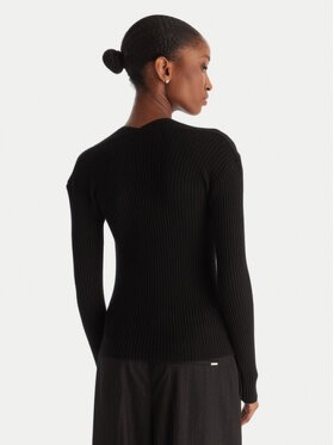 ACCESS FASHION Sweter 54-8048 Czarny Slim Fit