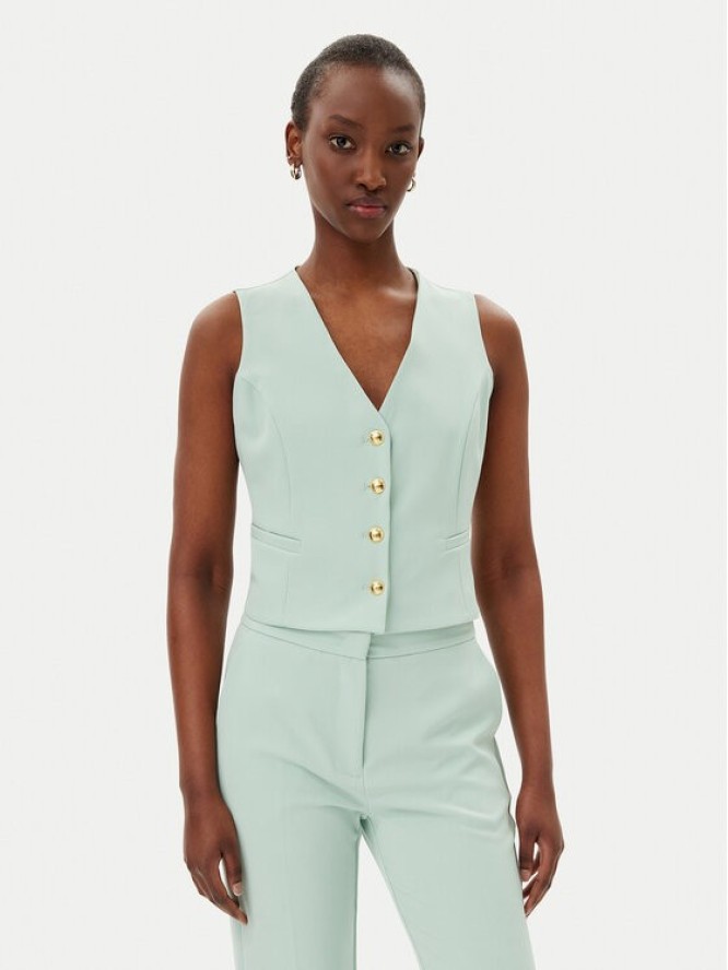 Maryley Kamizelka 25EB128/43SP Zielony Regular Fit