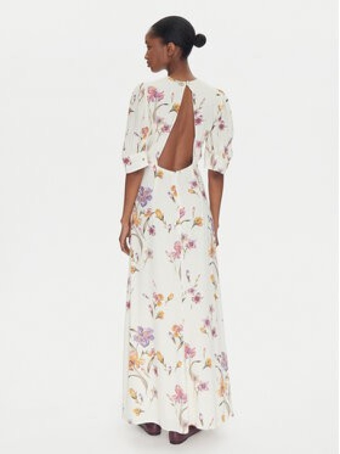 TWINSET Sukienka letnia 251TP2770 Écru Slim Fit