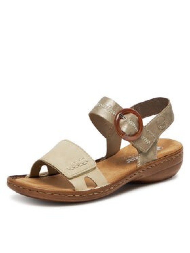 Rieker Sandały 608Z3-60 Beżowy