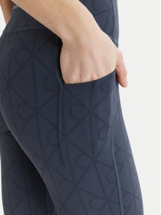 Calvin Klein Performance Legginsy LVGWS6L645 Granatowy Slim Fit