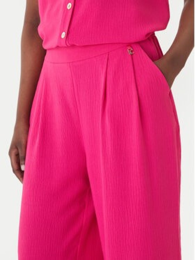 LOLA CASADEMUNT Spodnie materiałowe LS2614054 Różowy Regular Fit