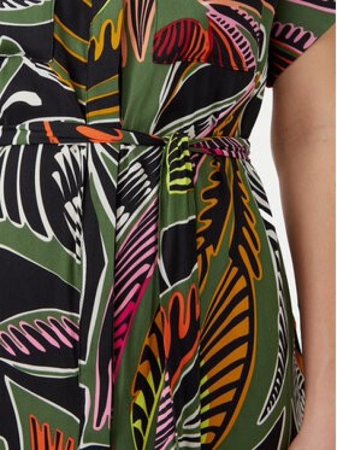 LOLA CASADEMUNT Sukienka koszulowa LS2516059 Zielony Relaxed Fit