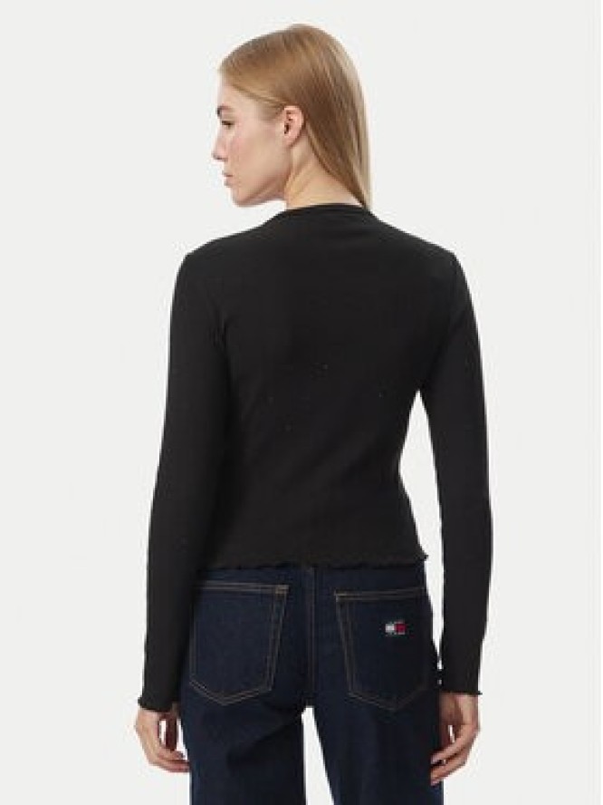 Tommy Jeans Bluzka DW0DW23524 Czarny Slim Fit