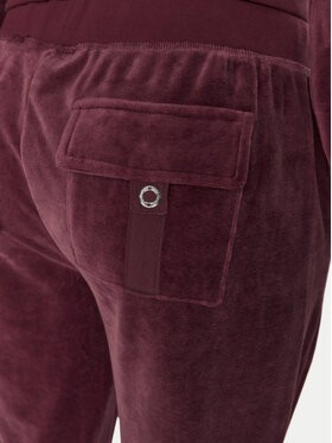 Juicy Couture Spodnie dresowe Caisa JCSEBJ008 Bordowy Slim Fit