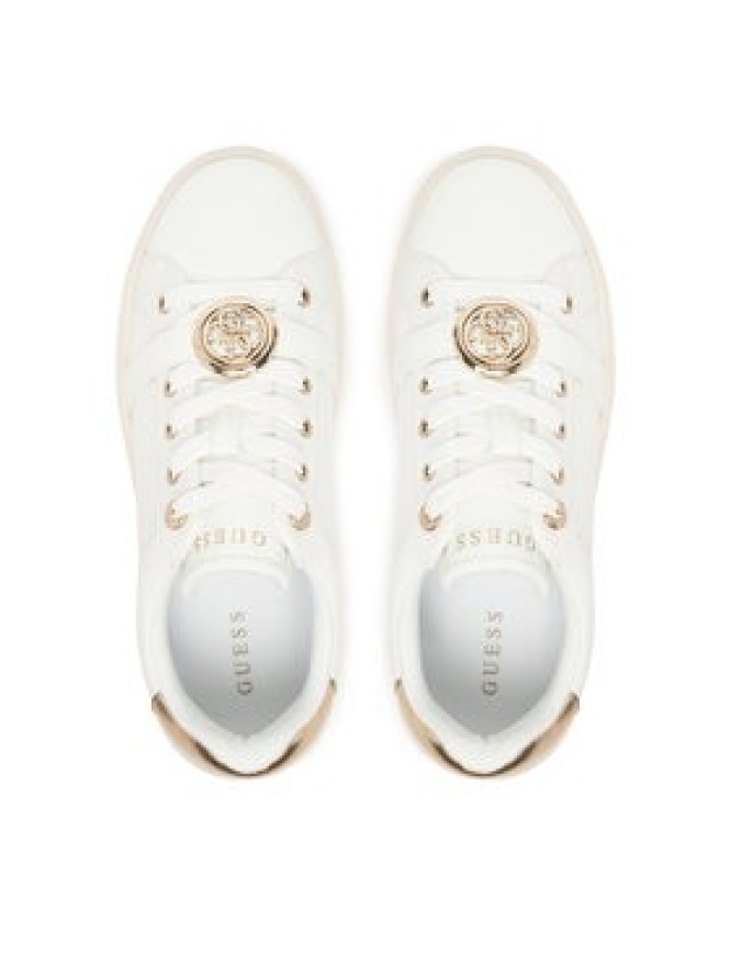 Guess Sneakersy FLFEZO LEA12 Biały