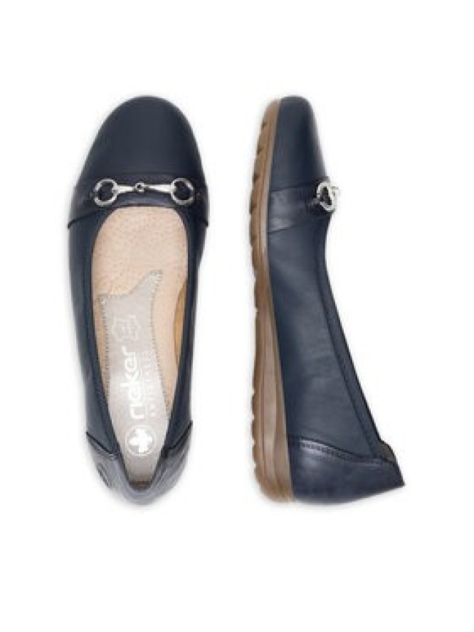 Rieker Baleriny L9360-14 Granatowy