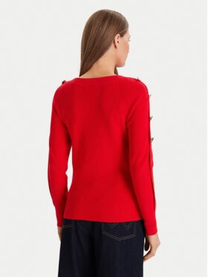 Morgan Sweter 252-MTECNA Czerwony Regular Fit