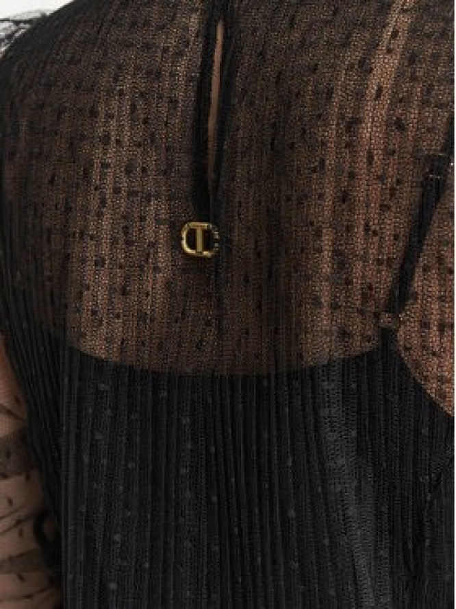 TWINSET Sukienka letnia 251TP2510 Czarny Regular Fit