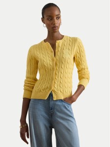 LAUREN RALPH LAUREN Kardigan 200932225016 Żółty Regular Fit