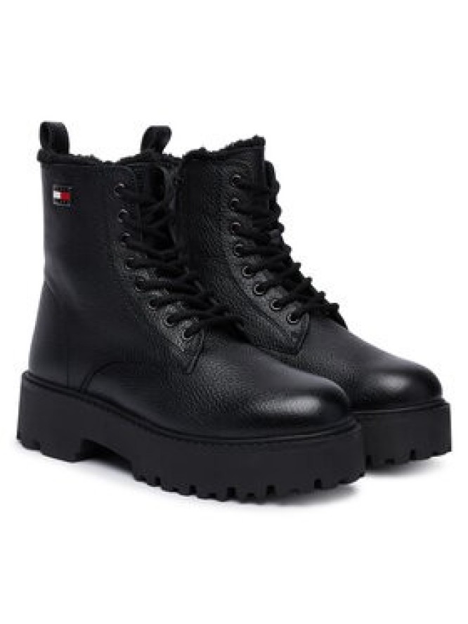 Tommy Jeans Trzewiki Tjw Platform Boots Wl EN0EN03159 Czarny