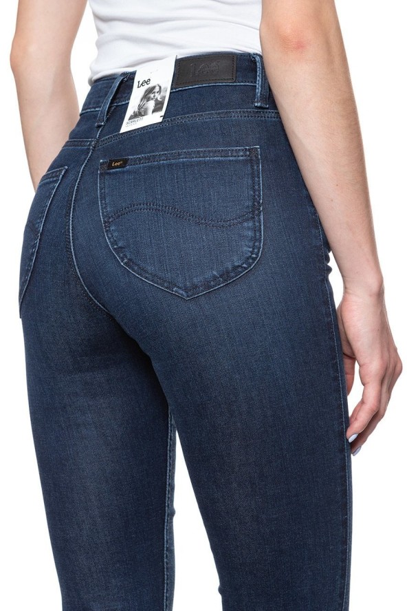 SPODNIE DAMSKIE LEE SCARLETT HIGH POLISHED INDIGO L626RKKD 112114347