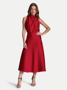 Swing Sukienka koktajlowa 5AI13700 Czerwony Regular Fit