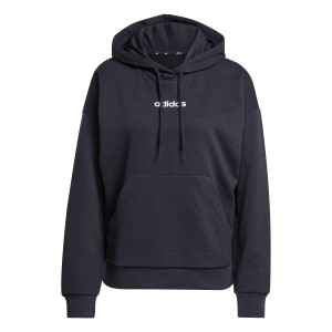 Bluza damska adidas Essentials Linear French Terry Hoodie - czarna