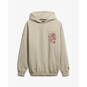 Damska bluza oversize z kapturem Superdry Tokyo Narrative