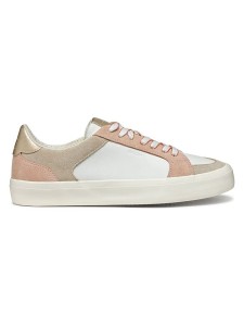 Geox Skórzane sneakersy "Emmeleny" w kolorze złoto-biało-jasnoróżowym rozmiar: 38