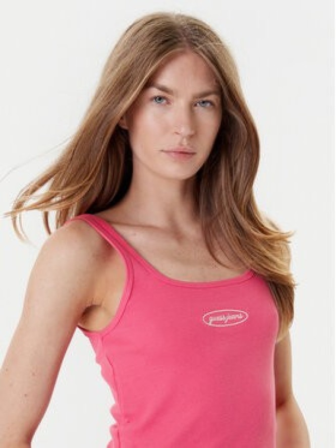 Guess Jeans Top W5YP35 KA0H1 Różowy Regular Fit