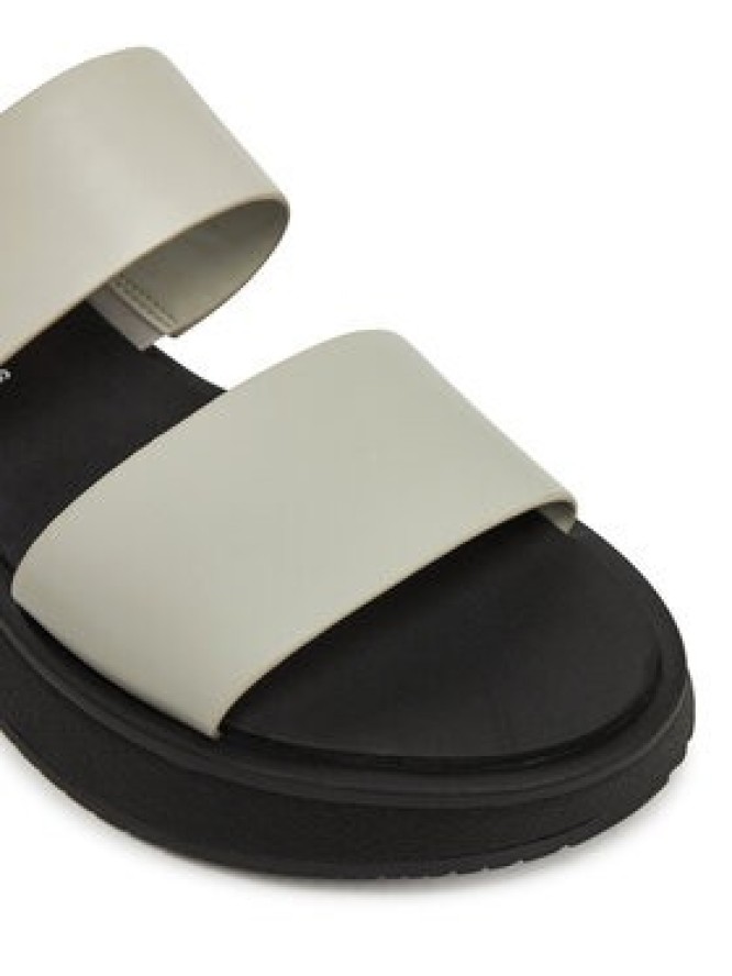 Calvin Klein Jeans Klapki Sandal Slide Double Strap YW0YW01694 Biały