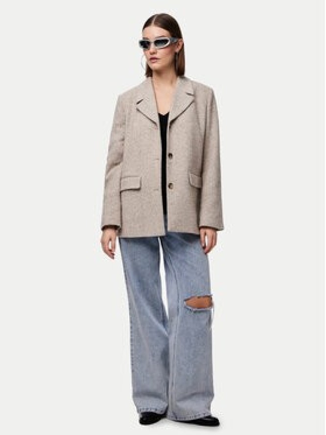 Pieces Top Franan 17146424 Czarny Regular Fit