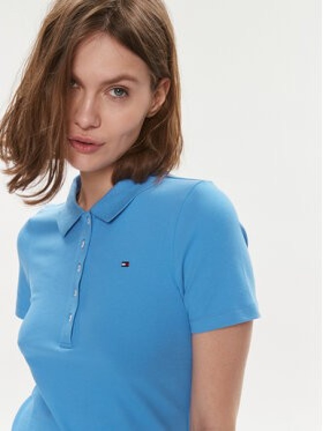 Tommy Hilfiger Sukienka codzienna 1985 WW0WW37853 Niebieski Slim Fit