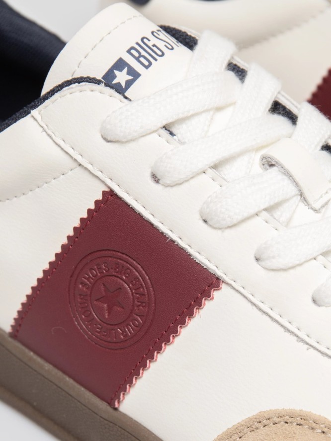 Sneakersy damskie ze skóry naturalnej białe SS274687 101