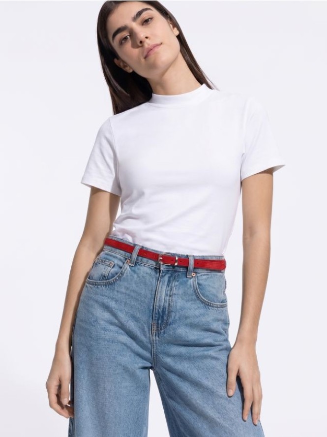 T-shirt z bawełną - biały