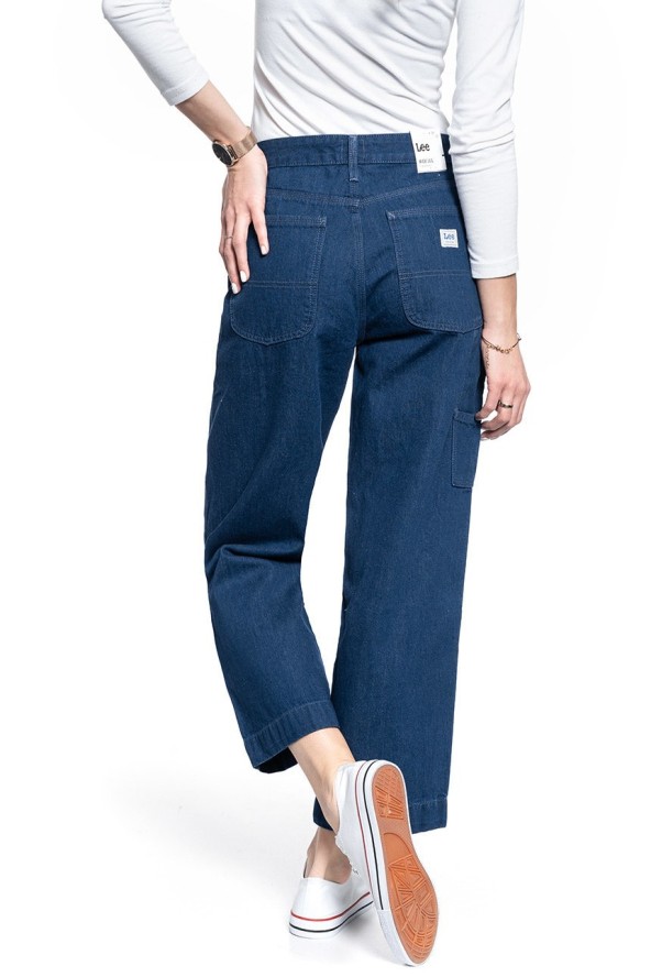 DAMSKIE SPODNIE JEANSOWE LEE WIDE LEG CARPENTER L31HKEIV 112107142