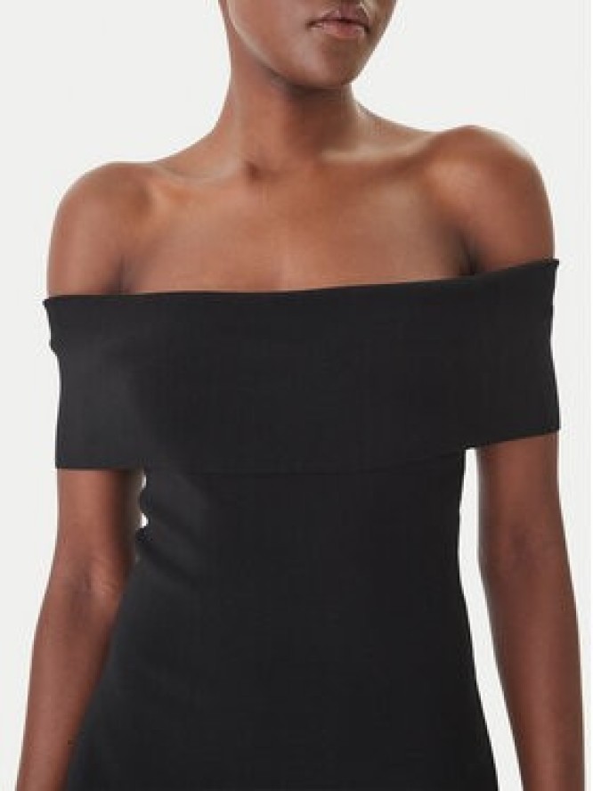 MICHAEL Michael Kors Sukienka dzianinowa MS683HGBFD Czarny Slim Fit